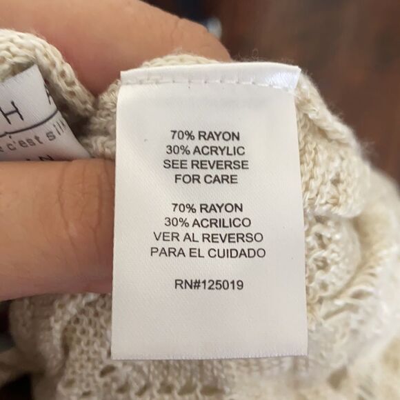 Joseph A. Woman Cream Colored Sleeveless Cardigan - Picture 6 of 10